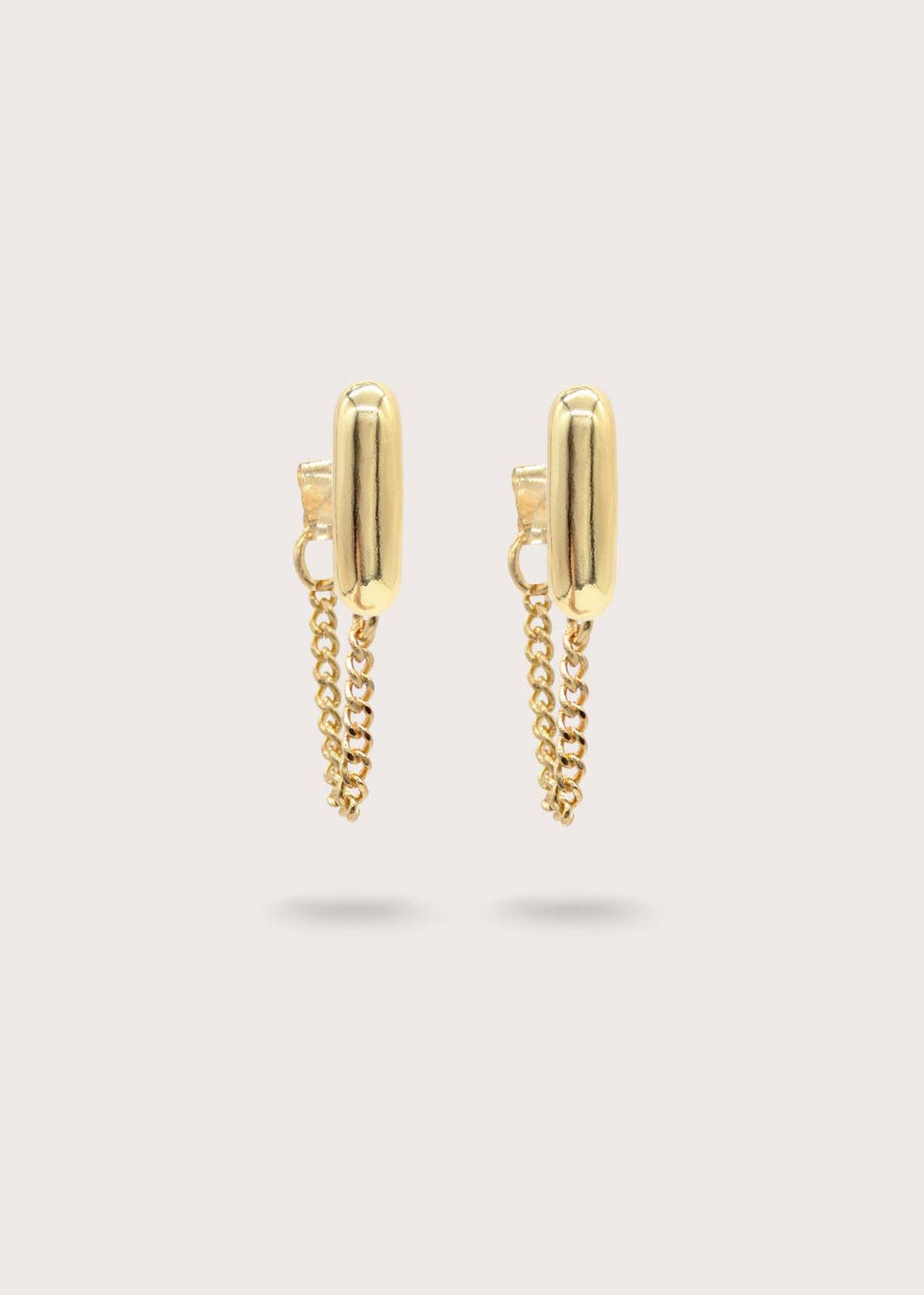 JULIA CHAIN STUDS GOLD