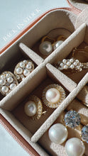 Load image into Gallery viewer, ROSE PAVE PEARL STUDS
