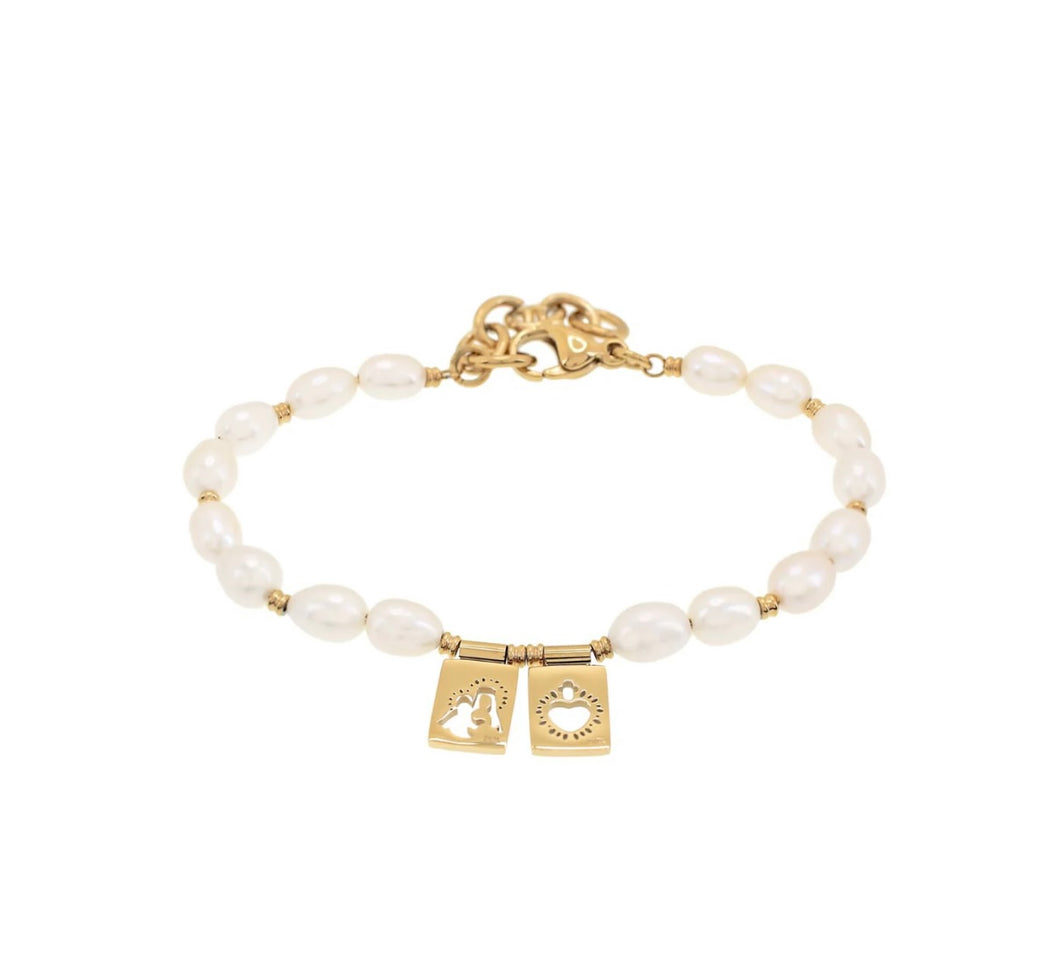 Pearly TWO Scapular Bracelet