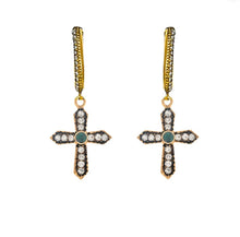 Load image into Gallery viewer, CROSSES Cz STONE EARRINGS
