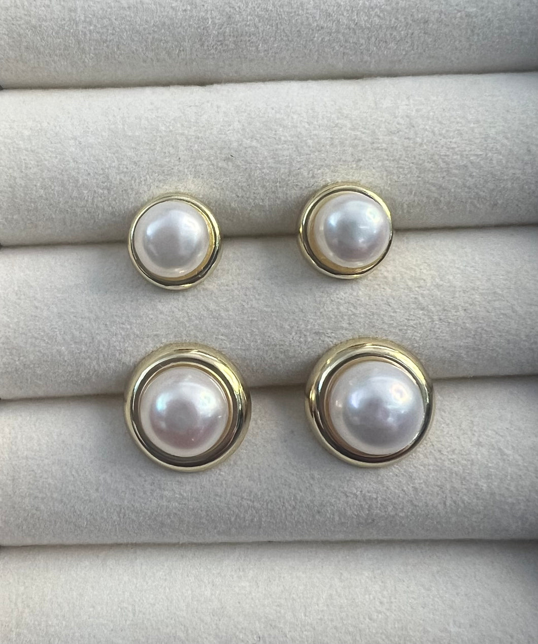 GOLD BASIC PEARL STUD