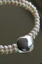 Load image into Gallery viewer, JASMINE PEARL NECKLACE SILVER
