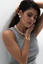 Load image into Gallery viewer, JASMINE PEARL NECKLACE SILVER
