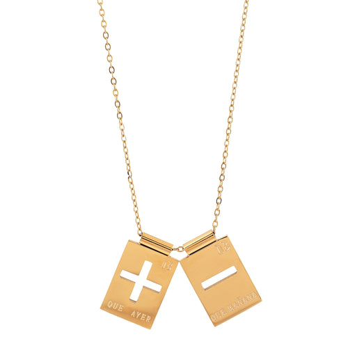 GOLDIE' Cross Necklace with Turquoise – Ibiza Passion