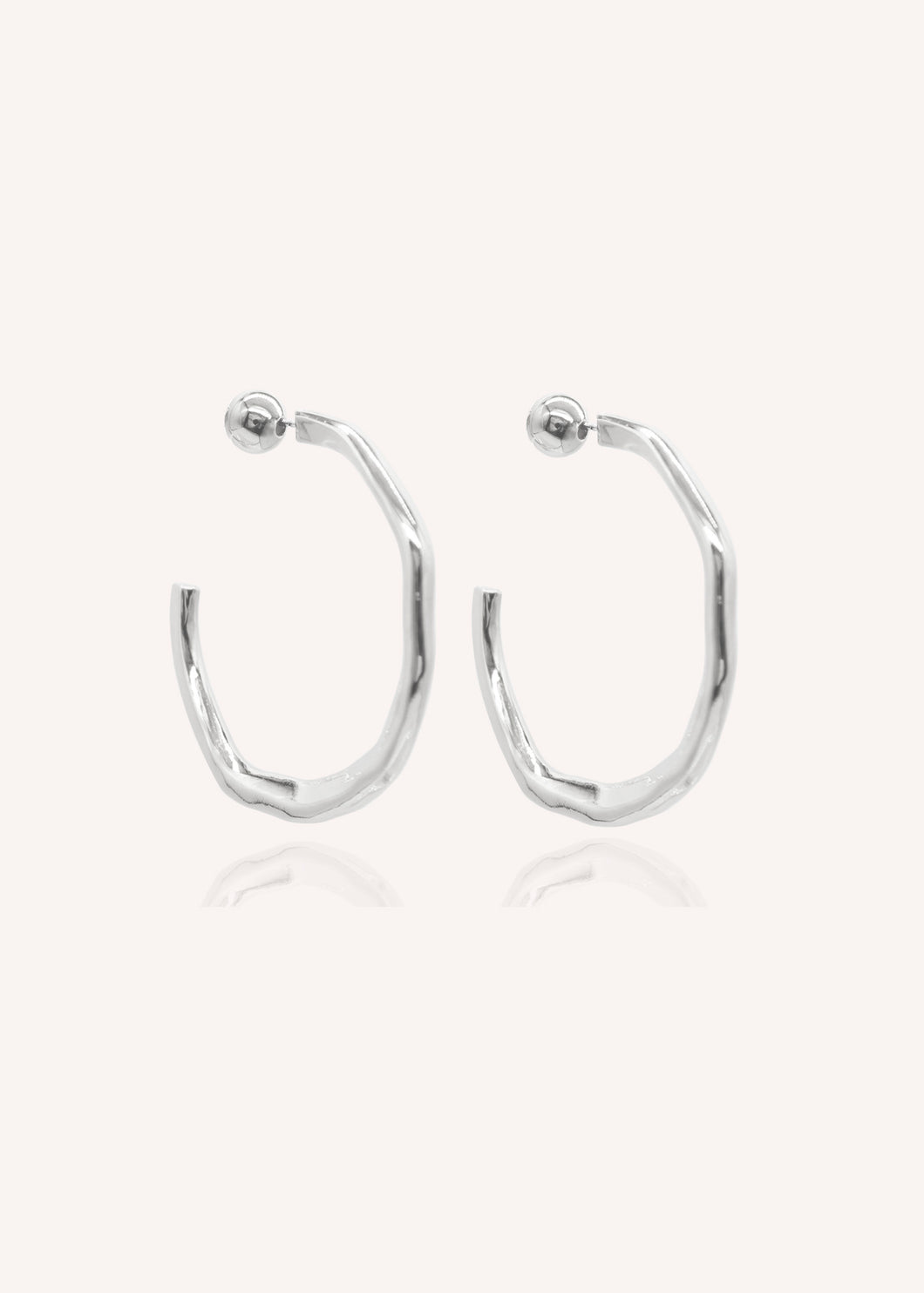 SALLY MAXI HOOPS SILVER