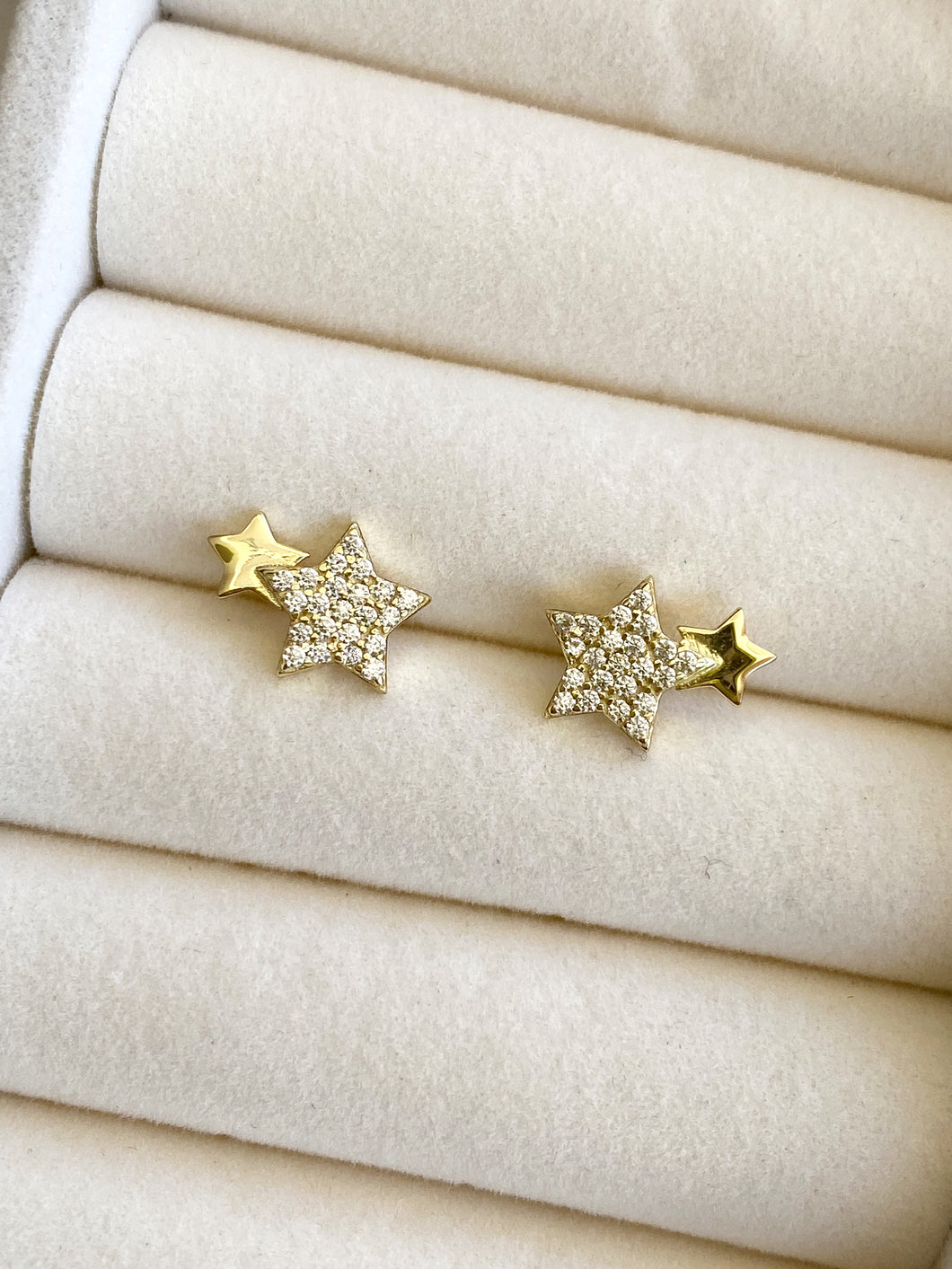 PAVE SOLID DOUBLE STARS