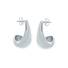 Load image into Gallery viewer, &#39;PENSIVE&#39; Earrings -Silver Medium-
