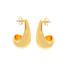 Load image into Gallery viewer, &#39;PENSIVE&#39; Earrings -Gold Medium
