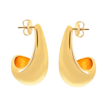 Load image into Gallery viewer, &#39;PENSIVE&#39; Earrings -Gold Large- - Ibiza Passion
