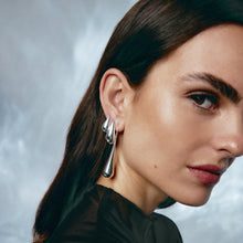 Load image into Gallery viewer, &#39;PENSIVE&#39; Earrings -Silver Medium- - Ibiza Passion
